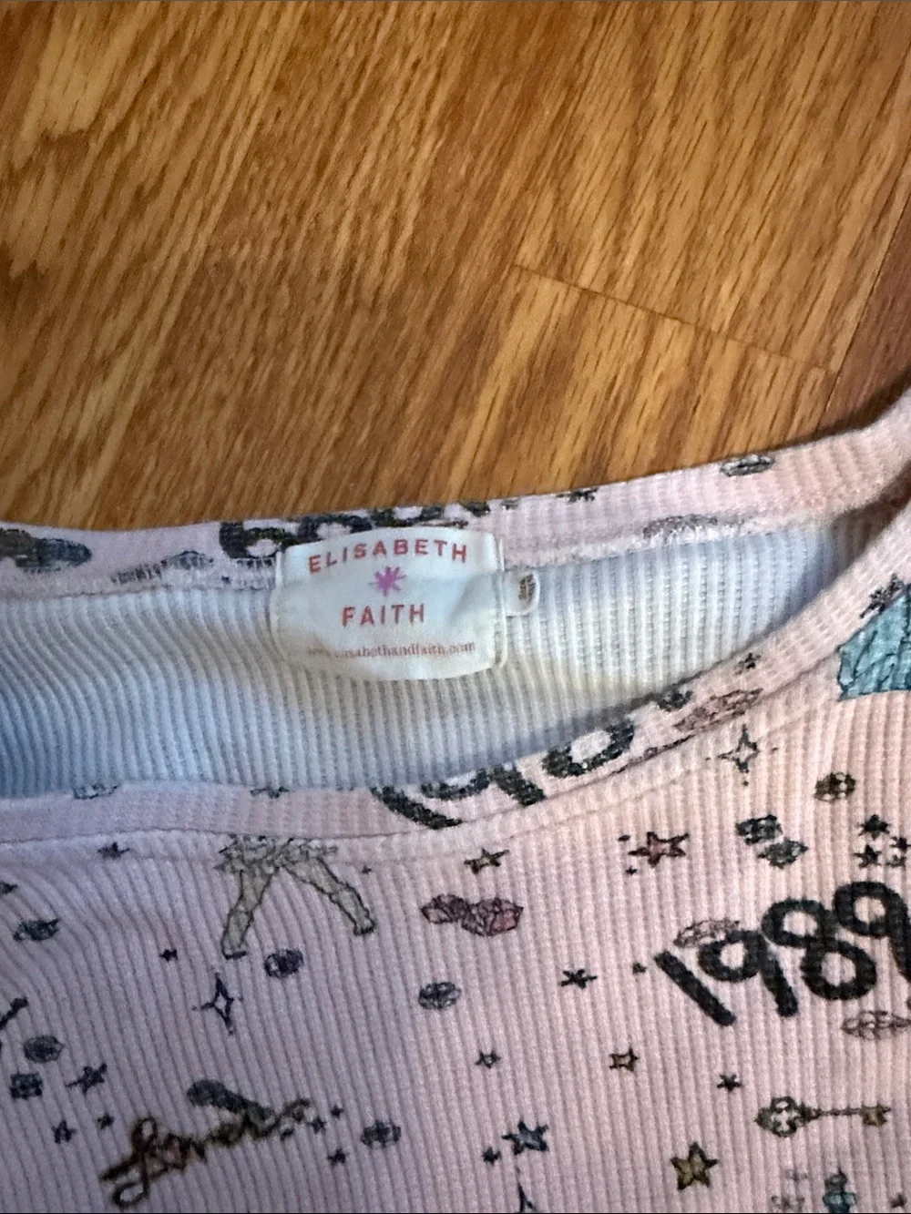 Kids Pink Two-Piece Taylor Swift Pajama Set